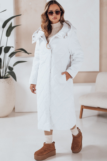 Kurtka zimowa damska LIKEMIRA pikowana biała Dstreet TY4928