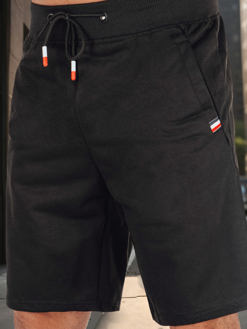 Spodenki męskie dresowe czarne Dstreet SX2486