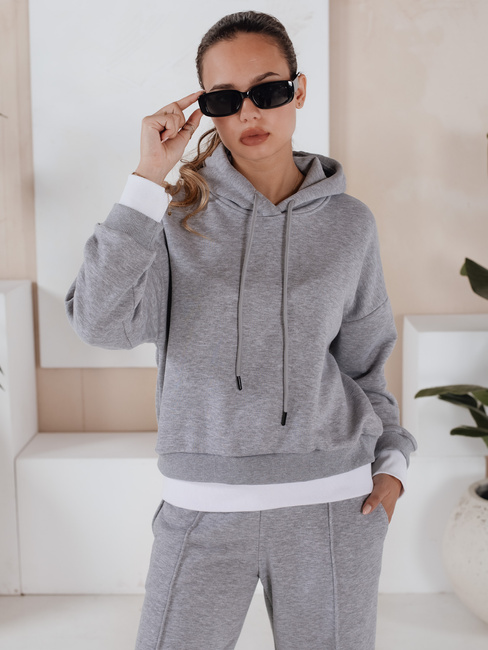 Komplet dresowy damski SANELIS szary Dstreet AY0986