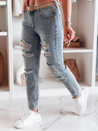 Spodnie damskie jeansowe regular fit DESTINA niebieskie Dstreet UY2447_1