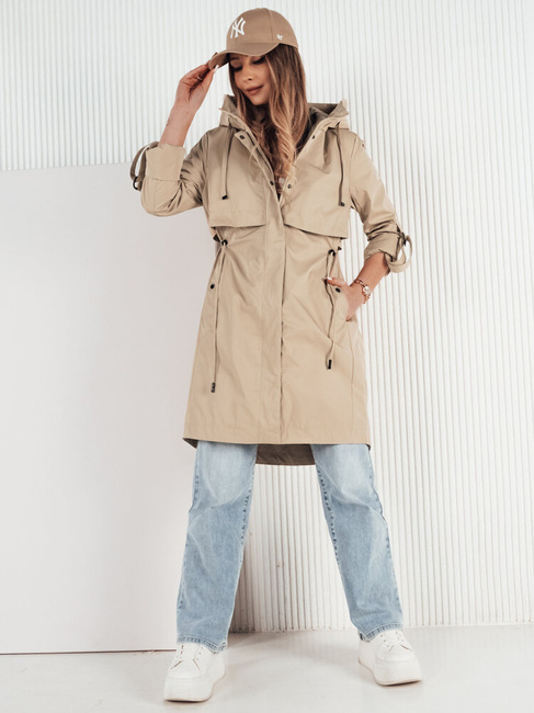 Kurtka przejściowa damska parka kamelowa NOCITO Dstreet TY4202