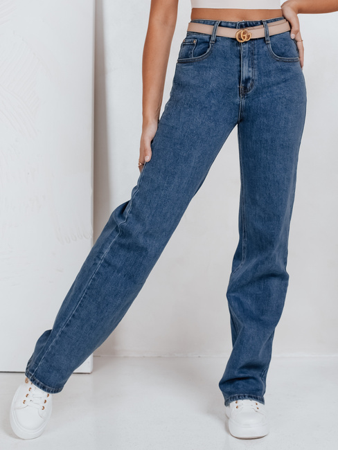 Jeansy damskie wide leg niebieskie Dstreet UY2770