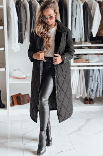 Kurtka zimowa damska WARMISSA pikowana czarna Dstreet TY4916