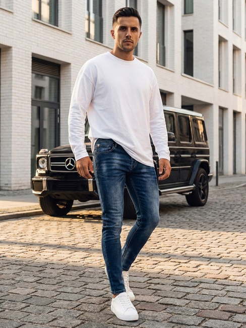 Spodnie męskie jeansowe jasnoniebieskie Dstreet UX3991