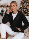 Bluza damska z kapturem czarna Dstreet BY1556z