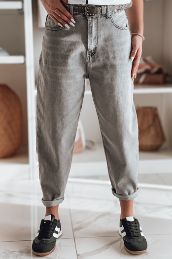 Spodnie damskie jeansowe boyfriendy OLDRELAX szare Dstreet UY2495