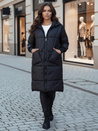 Płaszcz damski oversize NADIA pikowany czarny Dstreet TY4542z
