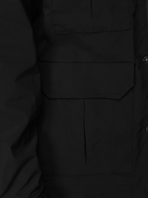 Kurtka męska przejściowa z kapturem czarna Dstreet TX5133