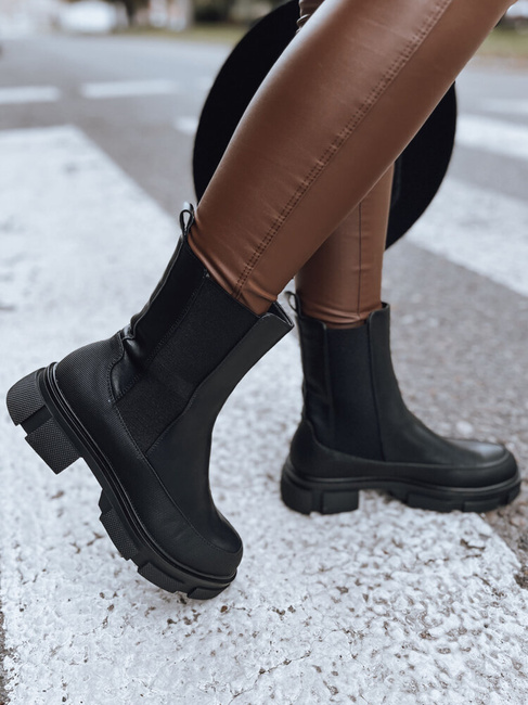 Botki damskie FROSTFALL czarne Dstreet ZY0353