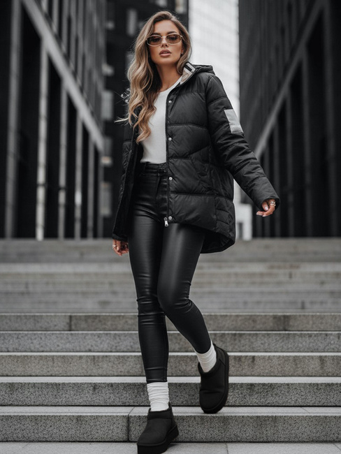 Kurtka pikowana damska HIMES czarna Dstreet TY4245