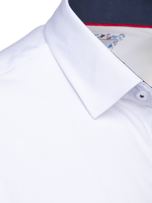 Koszula męska SLIM FIT elegancka gładka biała Dstreet DX2618