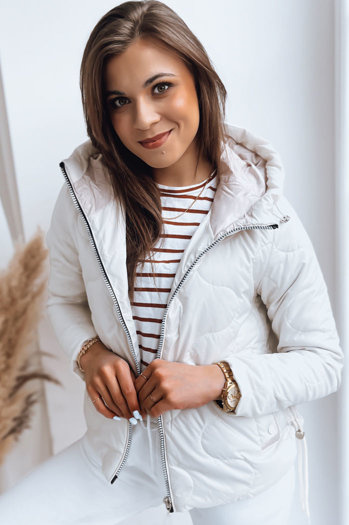 Kurtka damska FLUFFY biała Dstreet TY3582