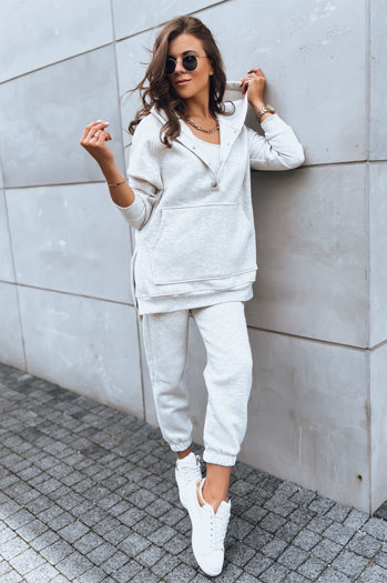 Komplet 3 częściowy damski INDESIT jasnoszary Dstreet AY0947