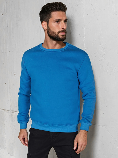 Bluza męska basic niebieska Dstreet BX5883