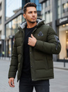 Kurtka męska zimowa z kapturem zielona Dstreet TX5092