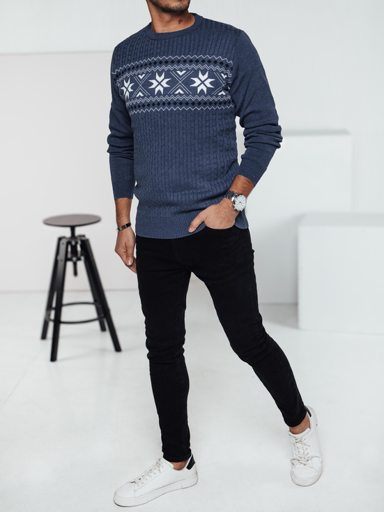 Sweter męski niebieski Dstreet WX2279