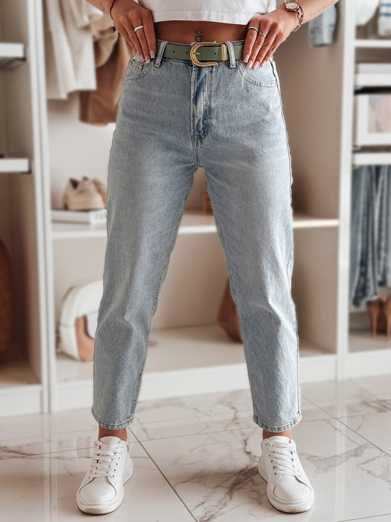 Spodnie damskie jeansowe mom fit JEANMOM niebieskie Dstreet UY2421