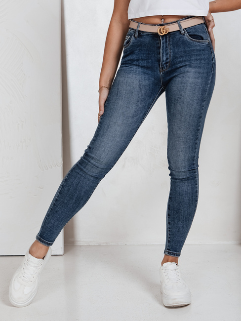 Jeansy damskie skinny niebieskie Dstreet UY2816