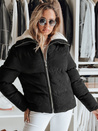 Kurtka damska zimowa sztruksowa TRENDYGLAM czarna Dstreet TY4357