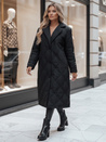 Płaszcz damski pikowany długi TRENDIFY czarny Dstreet TY4378z