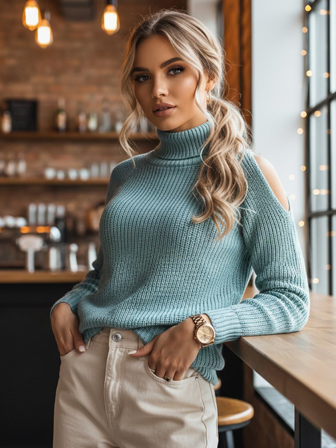 Sweter damski ARIEL zielony Dstreet MY1699