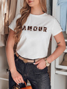 T-shirt damskie z haftem AMOROSA biały Dstreet RY2856