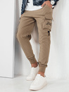 Spodnie męskie bojówki beżowe Dstreet UX4163