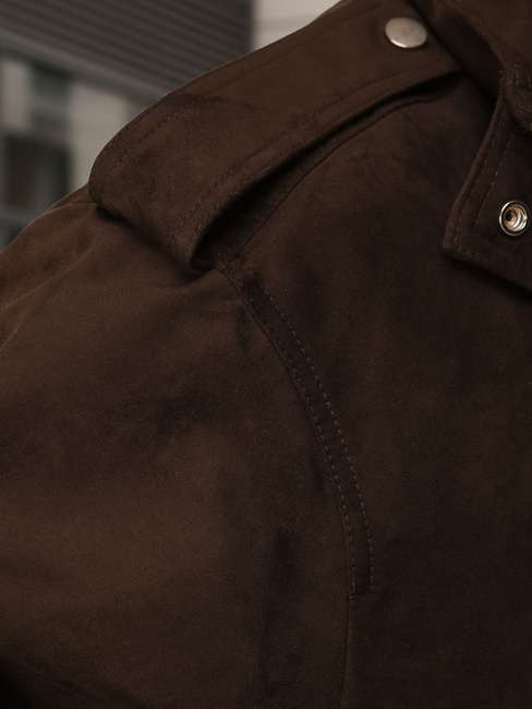 Kurtka damska zamszowa bomberka czekoladowa Dstreet TY5571