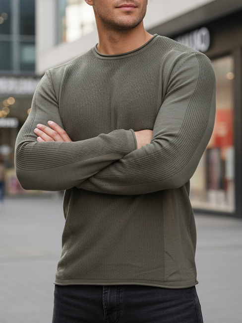 Sweter męski khaki WX2310z