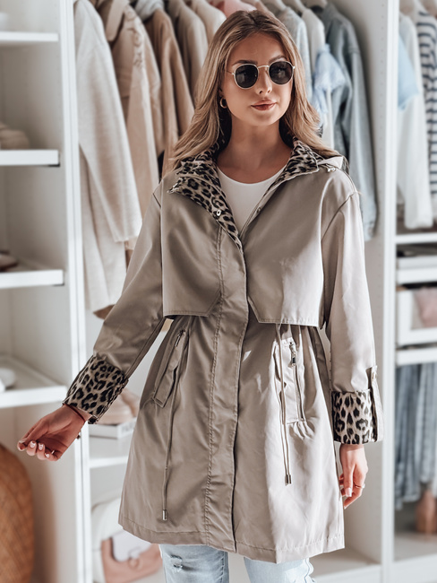 Kurtka damska parka przejściowa PANTER beżowa Dstreet TY4801