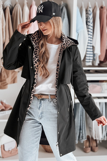 Kurtka przejściowa damska parka FERISSA czarna Dstreet TY4871