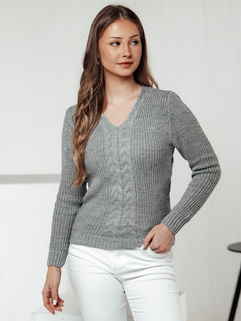 Sweter damski CASVINA jasnoszary Dstreet MY2396_2