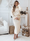 Komplet damski dzianinowy DELIGHT ecru Dstreet AY1117