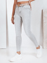 Spodnie damskie jeansowe skinny szare Dstreet UY2811