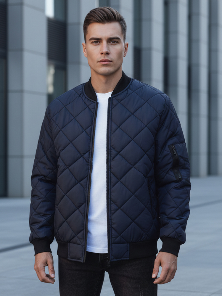 Tmavomodrá pánska bunda (tx2217)