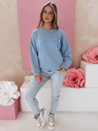 Bluza damska masełko oversize FLORINE błękitna Dstreet RY2764_2