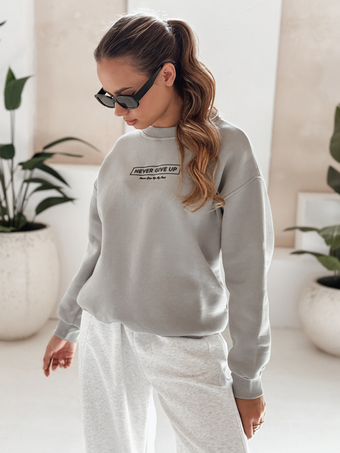 Bluza damska oversize NEVER szara Dstreet BY1230