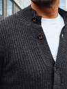Sweter męski kardigan ciemnoszary Dstreet WX2345