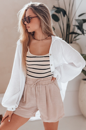 Spodenki damskie RELAX TIME beżowe Dstreet SY0458