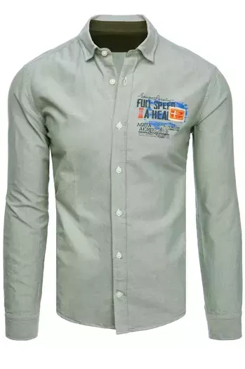 Koszula męska miętowa Dstreet DX2280