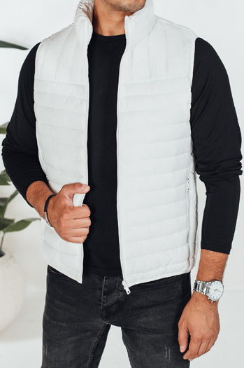 Kamizelka męska pikowana biała Dstreet TX5083