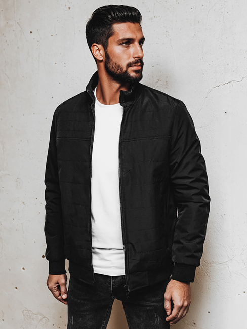 Kurtka męska przejściowa czarna Dstreet TX5005