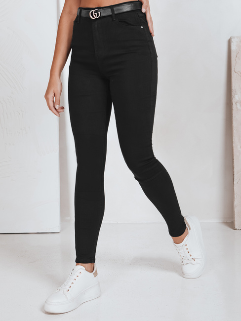 Jeansy damskie skinny czarne Dstreet UY2759