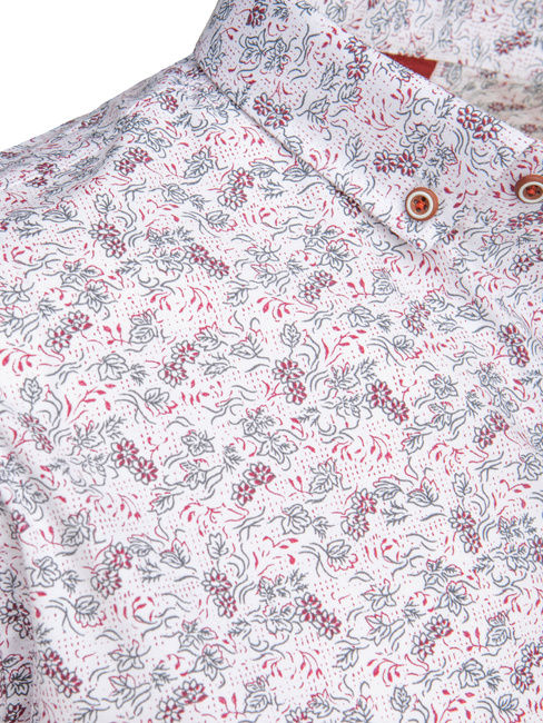 Koszula męska z krótkim rękawem biała Dstreet KX1060