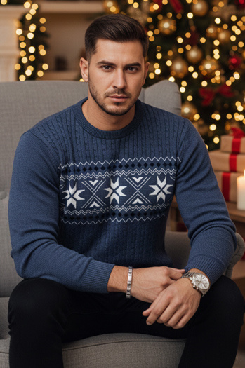 Sweter męski niebieski Dstreet WX2279z