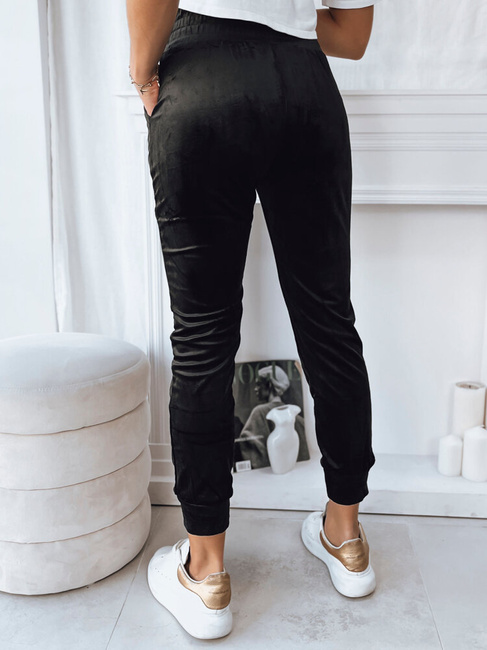 Spodnie damskie FRAGILE czarne Dstreet UY1756