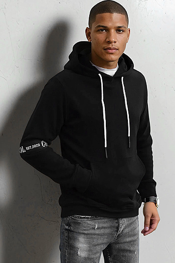 Bluza męska czarna Dstreet BX5437