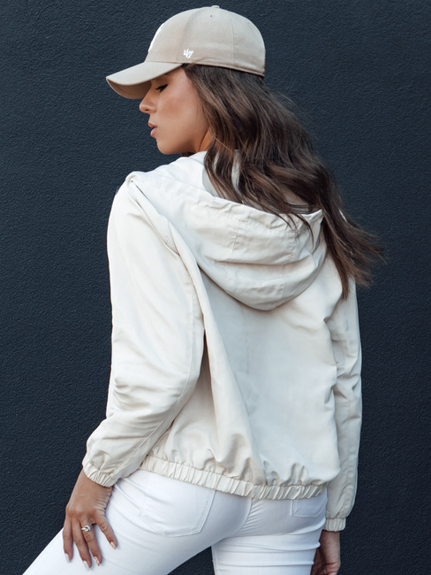 Kurtka przejściowa damska z kapturem BELIJ beżowa Dstreet TY4471