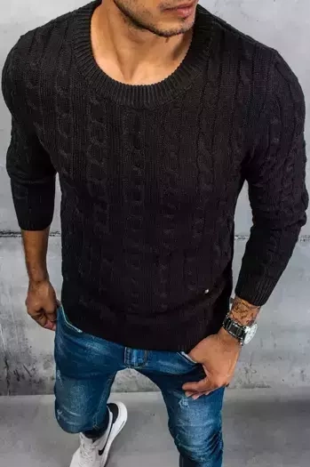 Sweter męski czarny Dstreet WX1880