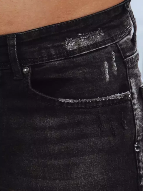Spodnie męskie jeansowe czarne Dstreet UX3830